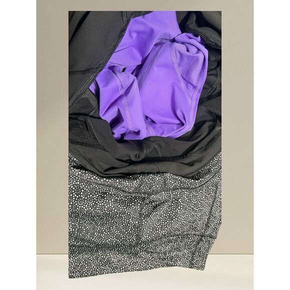 Lululemon Crop Leggings Bundle - Size 6- 4 Pairs Groove Run Inspire Mesh Floral - Picture 10 of 10